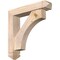 Ekena Millwork Westlake Arts and Crafts Smooth Bracket w/ Offset Brace, Douglas Fir, 5 1/2"W x 26"D x 26"H BKT0604X26X26WTL03SDF - alternate 1